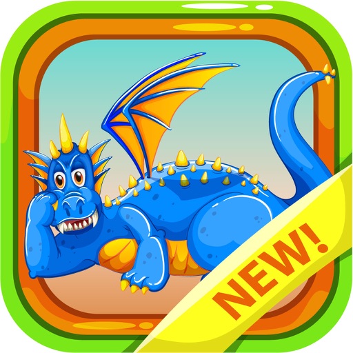 Dragon Jumping over Dinosaur icon