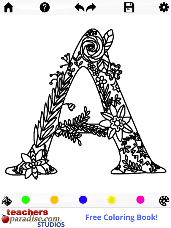 Screenshot #5 pour Adult Coloring Books: Alphabet