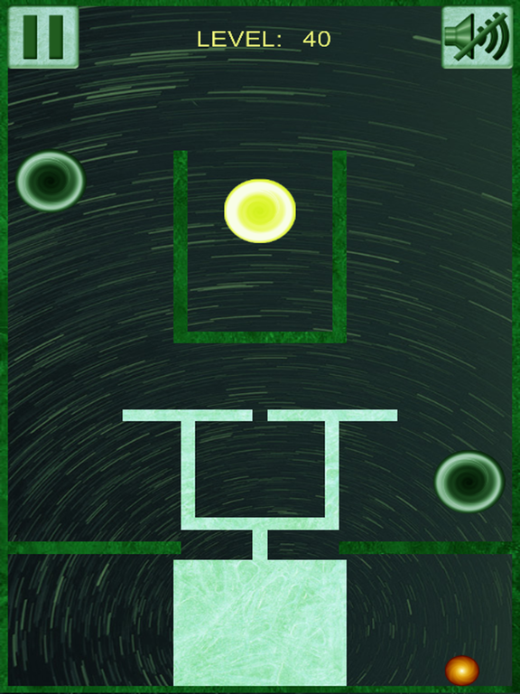Orange Ball and Black Holes iPad screenshot