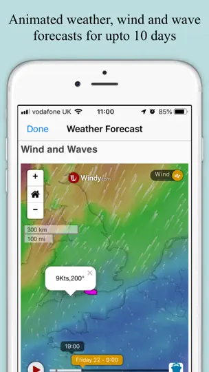 Screenshot von SeaNav auf dem iPhone 7