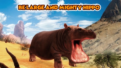 Screenshot #1 pour Hippo Wild Life Survival Simulator 3D