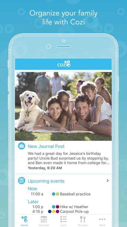Cozi - Shared Calendar, Reminders, Grocery List screenshot-0