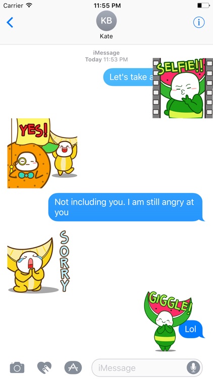 Animated FRUITs Stickers for iMessage