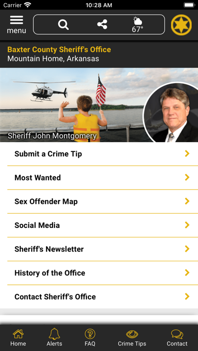 Baxter County Sheriff Arkansas Screenshot