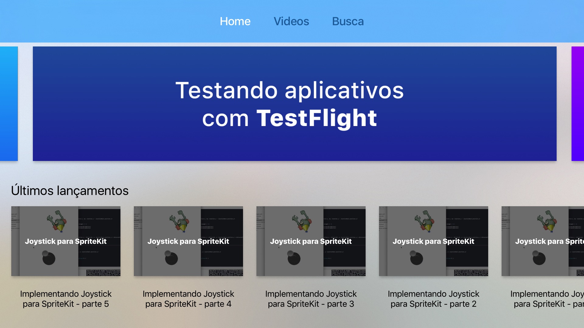 Screenshot do app DEV PUC-Rio