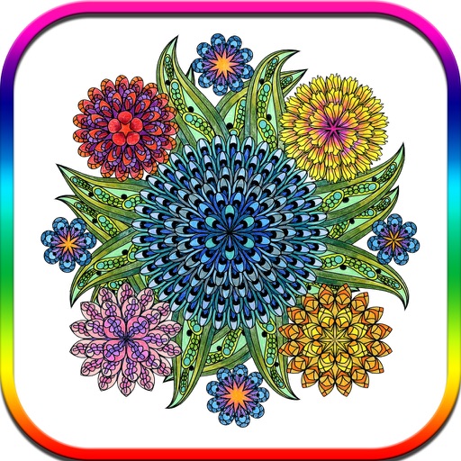 Coloring Beautiful Mandala New Theme icon