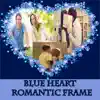 Blue Heart Romantic Photo Frame delete, cancel