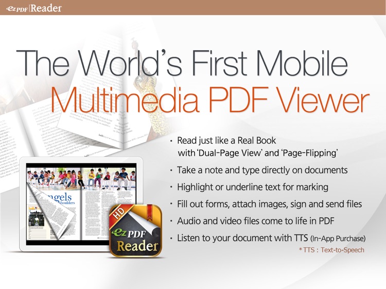 ezPDF Reader: Interactive PDF Reader for iPad