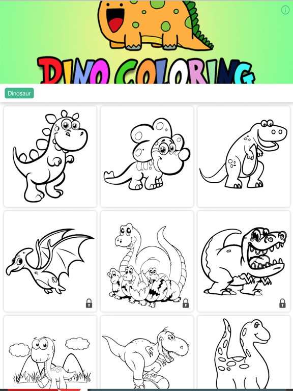 Screenshot #6 pour Dinosaur Coloring Books for Kids Toddler Game Free