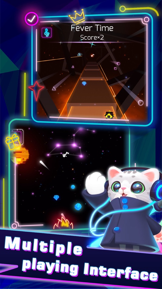 #5. Sonic Cat-Slash the Beats (iOS) 由: Badsnowball Limited