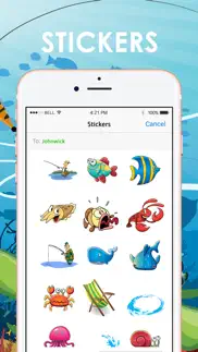 How to cancel & delete fishing emojis stickers by chatstick 2