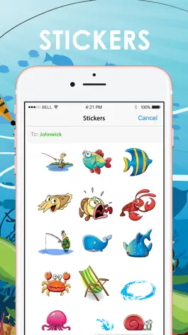 Game screenshot Fishing Emojis Stickers by ChatStick mod apk