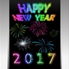 New Year Photo Stickers: 2017 Happy Holiday Wishes