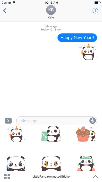 Little Panda Animated Sticker
