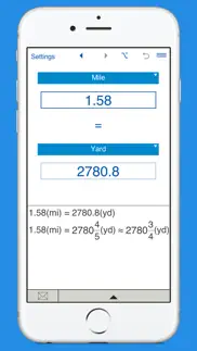 inches, feet, yards and miles converter iphone screenshot 4