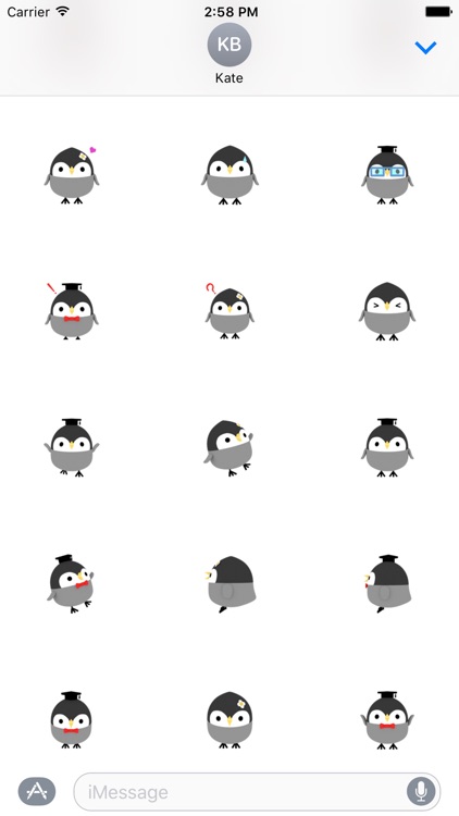 Student Owl Animated Sticker