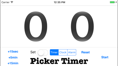 Screenshot 1 of Picker Clock - an adjustable timer App