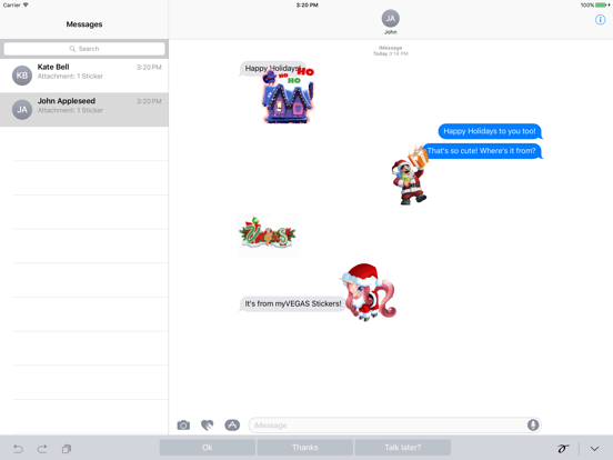 myVEGAS Stickers iPad screenshot