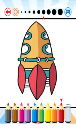 Game screenshot Spaceships Coloring Book - Activities for Kid apk