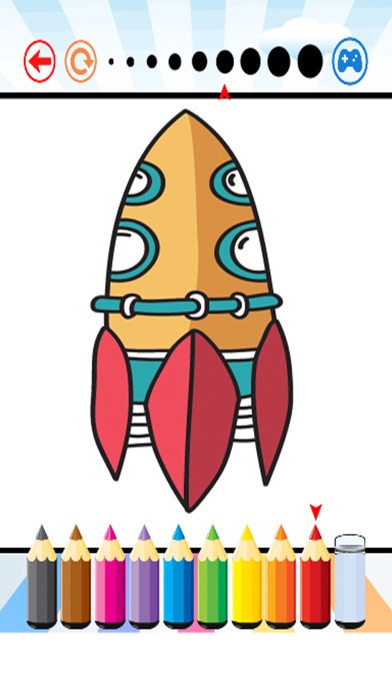 How to cancel & delete Spaceships Coloring Book - Activities for Kid from iphone & ipad 2