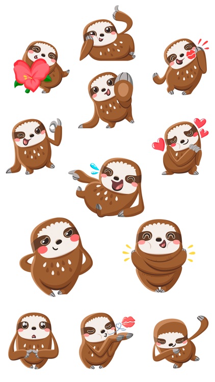 Cute Sloth - Stickers