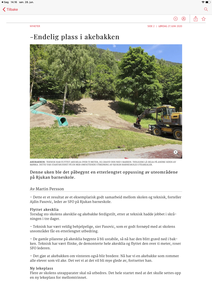 Rjukan Arbeiderblad eAvis