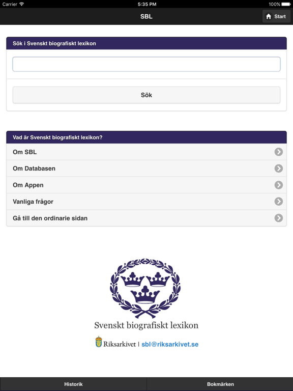 Screenshot #4 pour Svenskt biografiskt lexikon