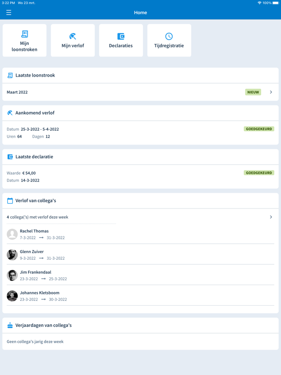 Screenshot #4 pour Nmbrs Medewerker app