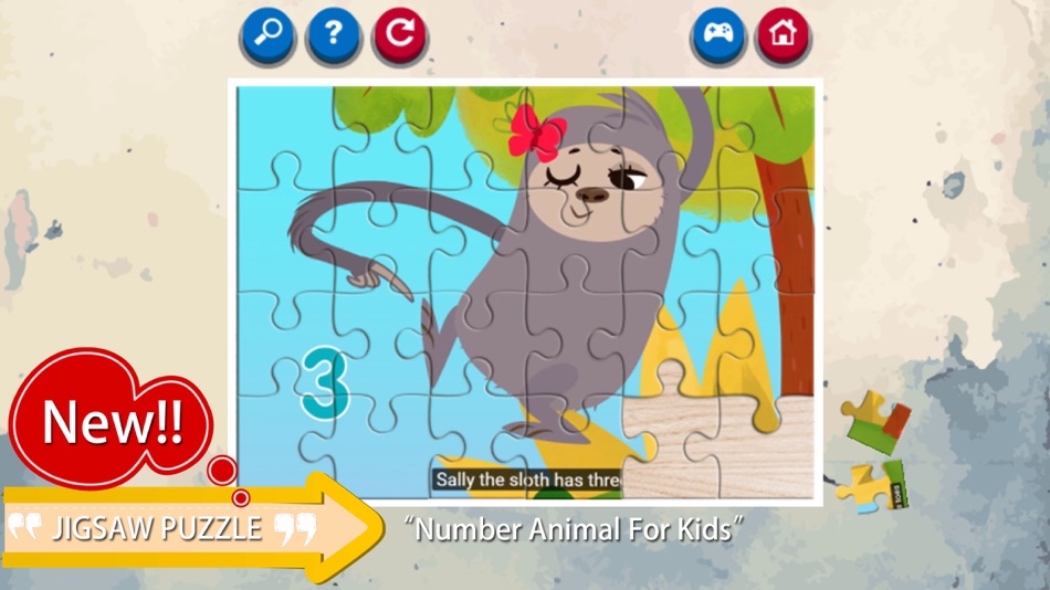 Learn Number Animals Jigsaw Puzzle Game - 1.0 - (iOS)