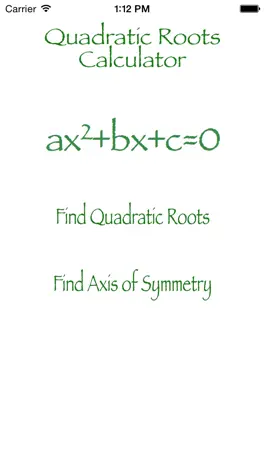 Game screenshot Quadratic Roots Calculator mod apk