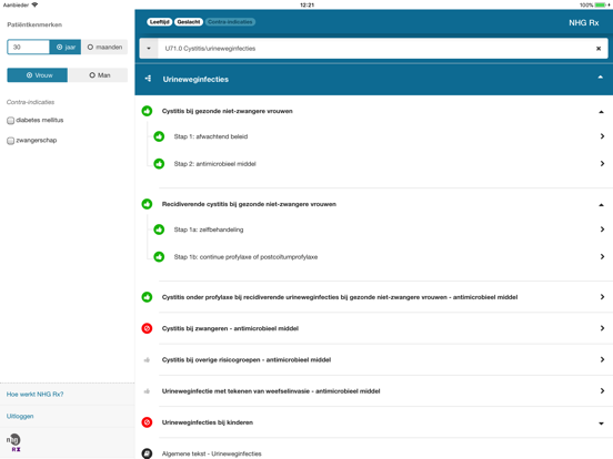 NHG Rx iPad app afbeelding 2