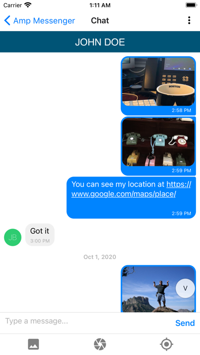 Amp Messenger Screenshot