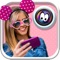 Icon Cute Stickers Camera for Girls: Selfie Picture Decorator & Funny Face Photo Montage