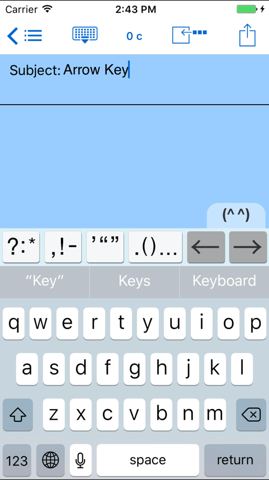 #1. Easy Mailer English Keyboard (iOS) By: 4us