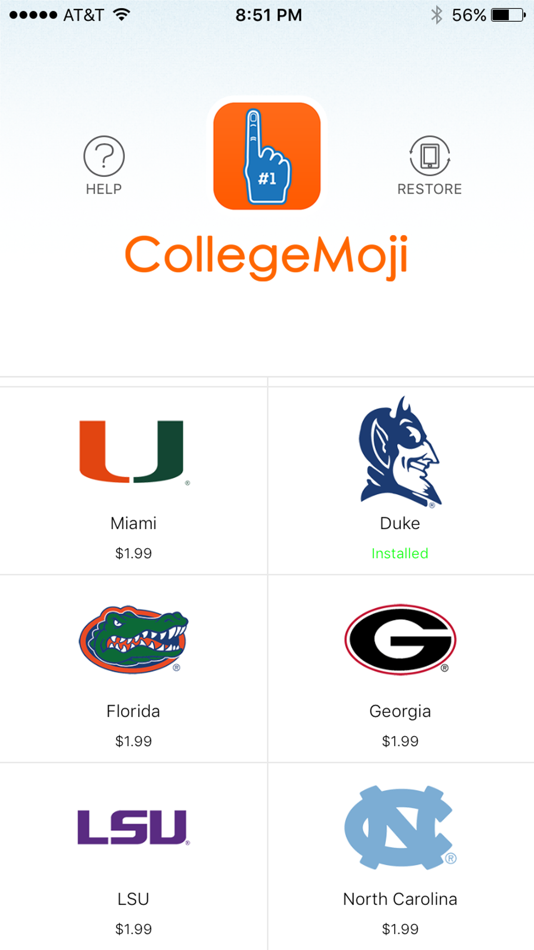 CollegeMoji : College Emojis and Sticker Keyboard - 2.3 - (iOS)