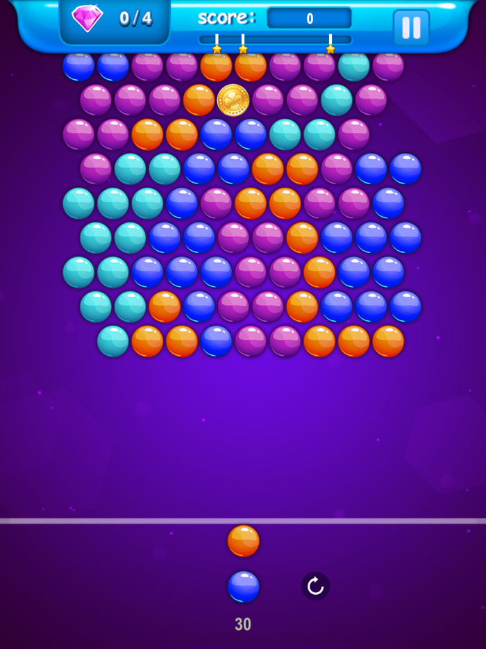 Bubble Shooter Deluxe. Bubble Blast. Инра вскоторрй надо лопать пущыри с монетами.