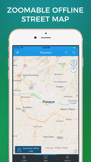 Florence Travel Guide with Offline Street Map(圖3)-速報App