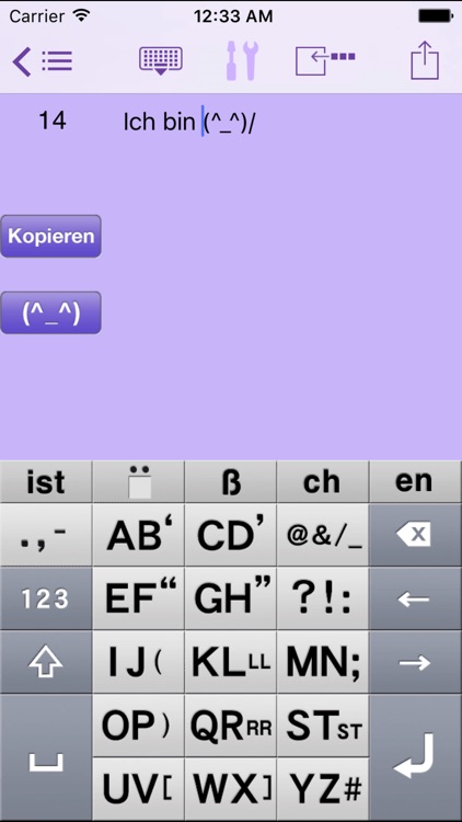 AEI Keyboard Note German