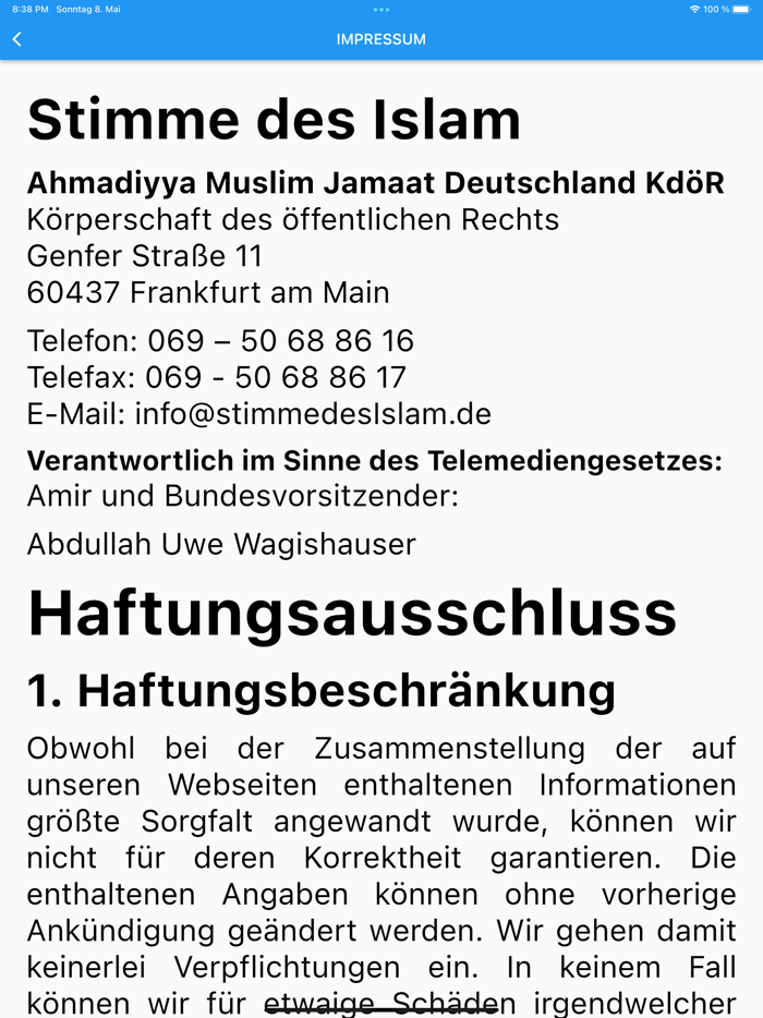 Stimme des Islam