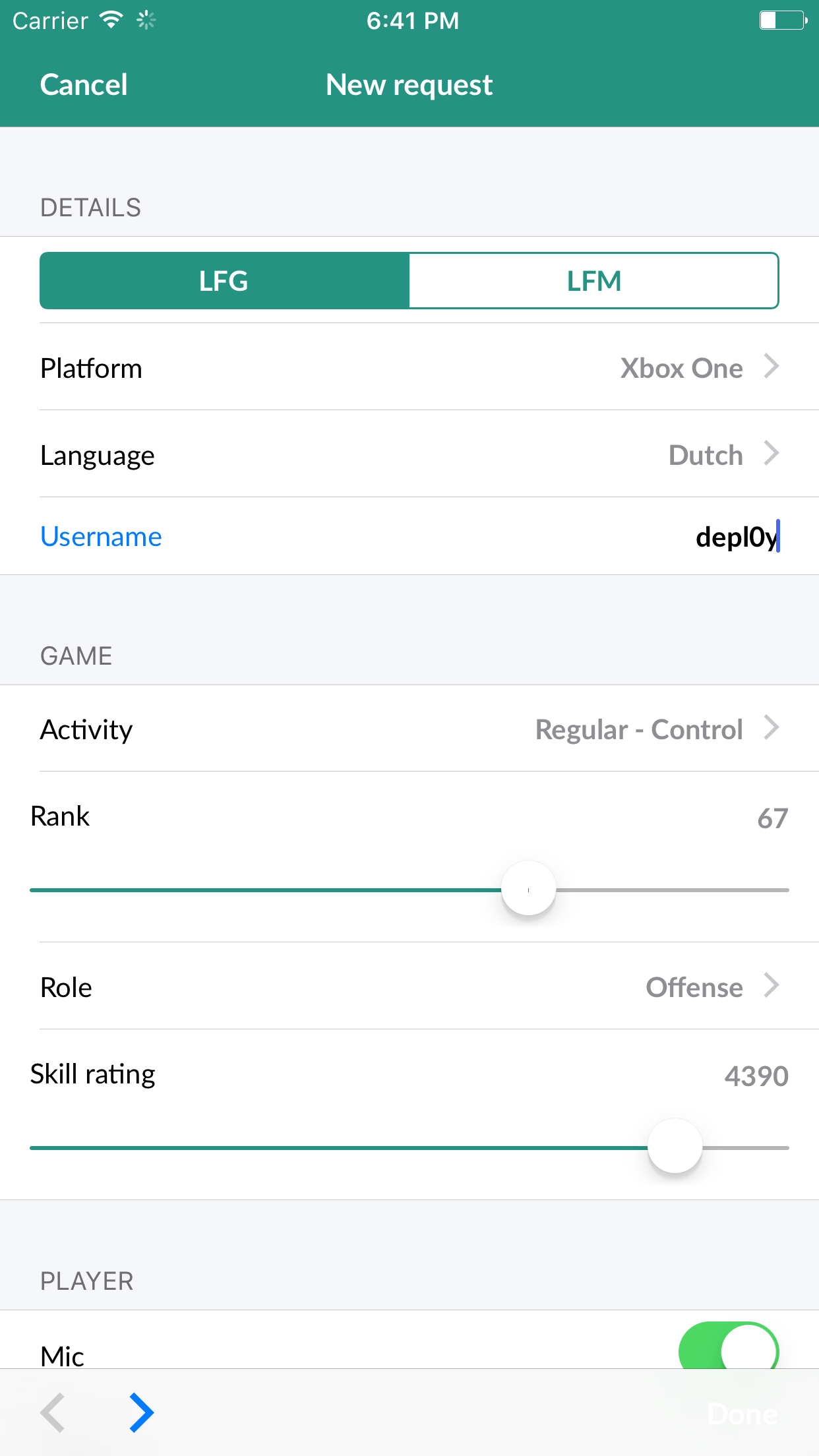 LFG Pub - LFG, LFM & LFT for your favorite games screenshot 3