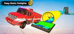 Fire Truck Stunt Racing Games screenshot #1 for iPhone