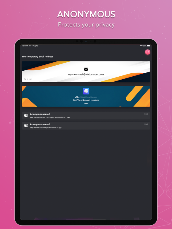 Screenshot #6 pour TMail: Temporary Mail