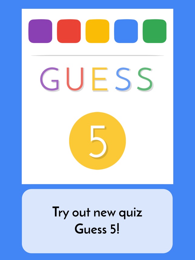 Guess 5 - Words Quiz on the App Store