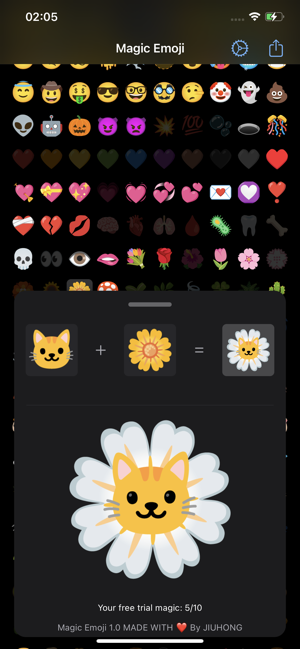 Magic Emoji: merge two emojis Screenshot