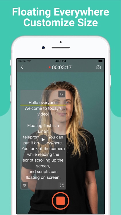 Teleprompter - Floating Text screenshot-5
