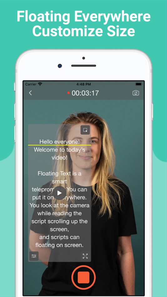 #6. Teleprompter - Floating Text (iOS) Von: Sirene Information Technology Co.,Ltd