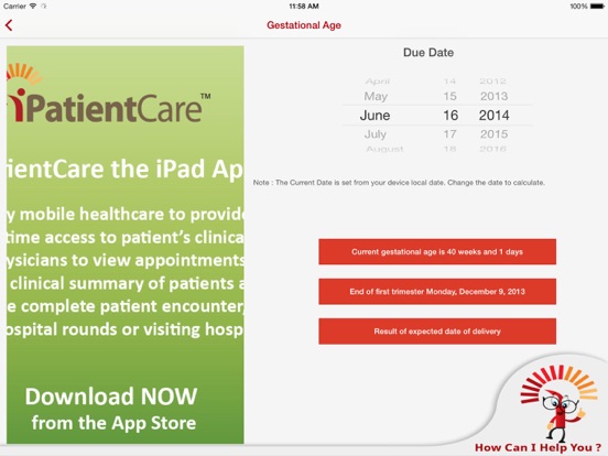 iPatientCare - Calculator iPad screenshot 4 - Medical app