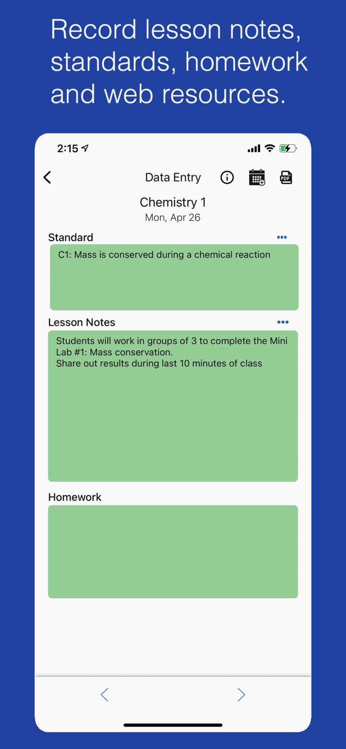 Class Planner cloud