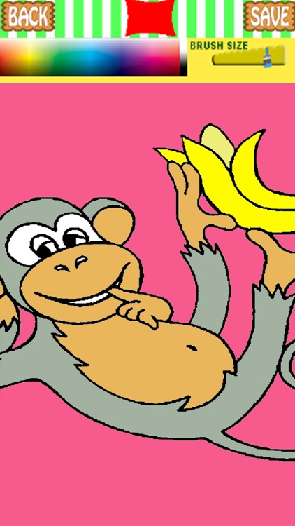 Monkey Game Coloring Page For Kids Edition
