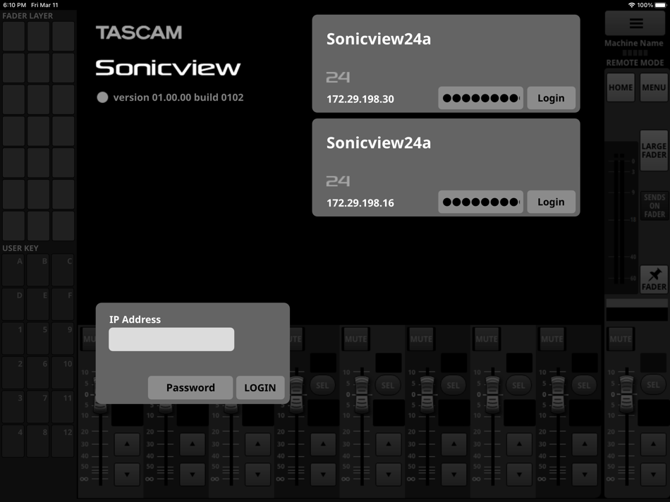TASCAM Sonicview Control - 1.6.0 - (iOS)